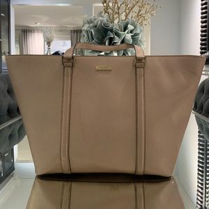 Large rose gold kate spade hand bag